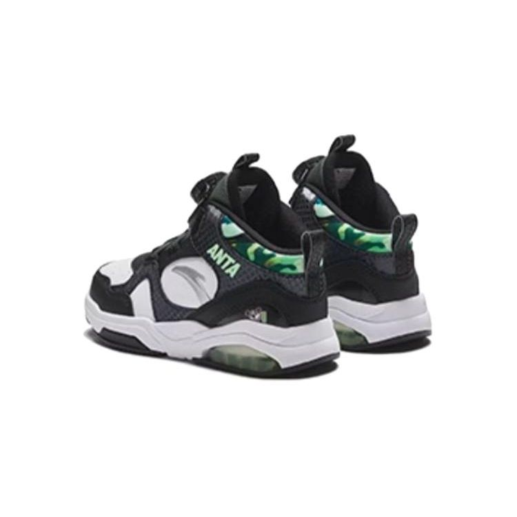 Anta Bequeme Vielseitige Stoßdämpfende Kinder Freizeitschuhe Kinder Freizeitschuhe Schwarz Weiß Grün 312419933-2