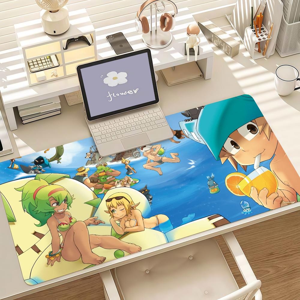 Video Game Wwakfu Mouse Pad Anti Slip Rubber Edge Locked Thickened Laptop Gaming Desk Mat