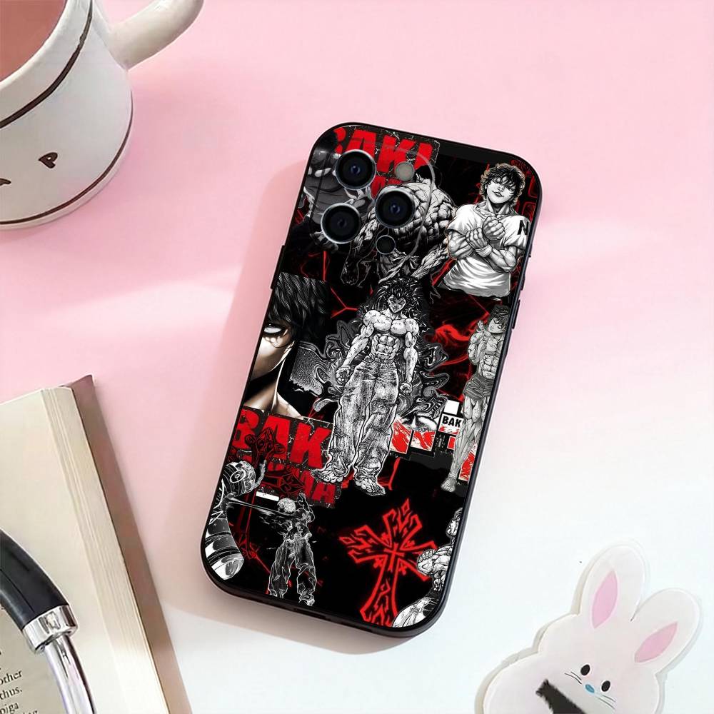 Anime B-Baki H-hanma Phone Case For iPhone 17,16,15,14,13,12,11 Plus,Pro,Max,XS Silicone Soft Cover
