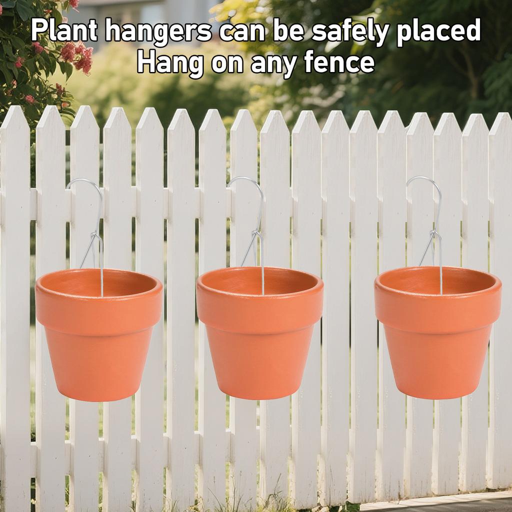 20 Buc Agățătoare Cârlig Ghiveci Teracotă Oțel Inoxidabil Suport Clip Ghiveci de Flori Anti-Rugină Agățătoare Plante Clip de Perete Accesorii Grădinărit