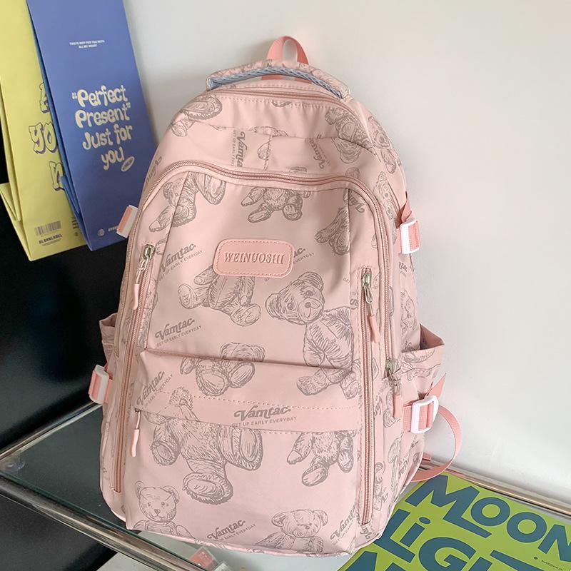 Children's school bag Elementary school girl Junior high school student High school student Printed backpack