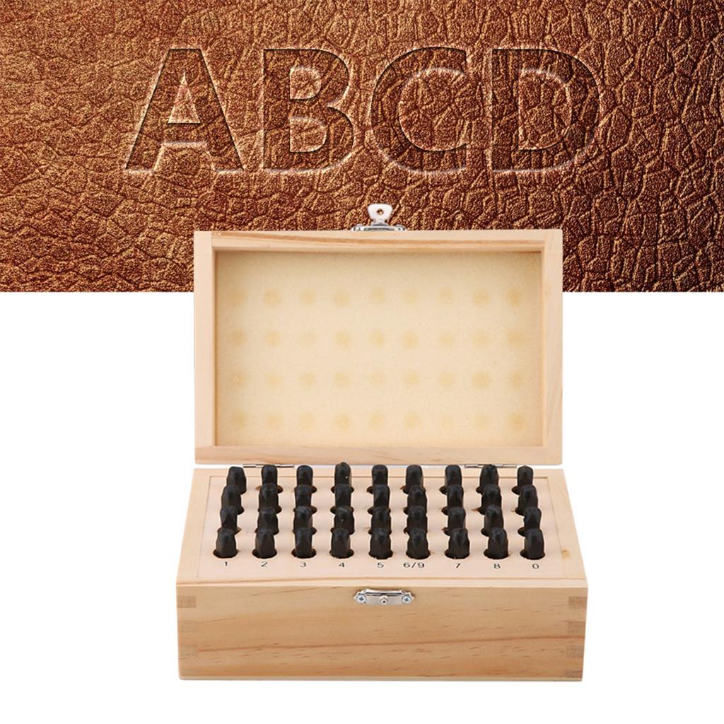 36pcs set 4mm Steel Stamp Punch Set Alphabet Letter & Number Die Tool