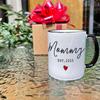 EST 2025 New Daddy & Mommy Coffee Mugs Set of 2, First Time Mommy Daddy Gift Prospective Parents Mugs Gift, EST 2025 Valentine's Day New Parents