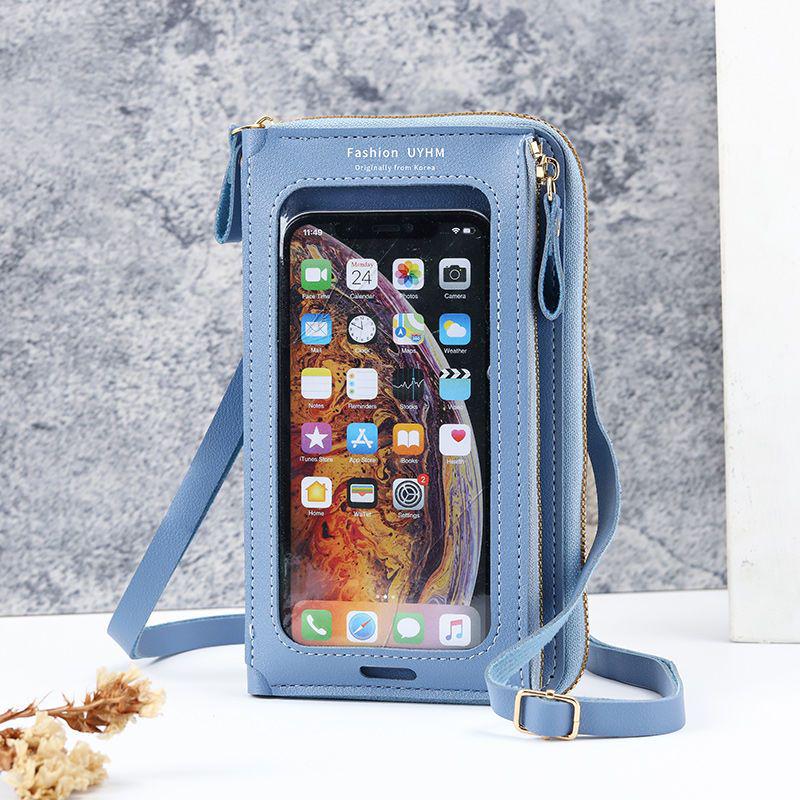 Korean Style Women's Touchscreen Crossbody Phone Bag – Large Capacity, Mini Version