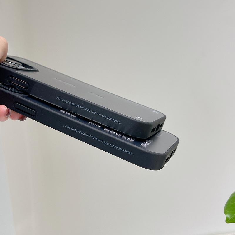 "Korean Denim Drop-Proof Case for Apple iPhone 12-16 Pro Max, Trendy Mirror Design."