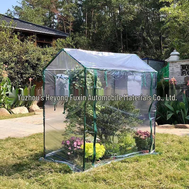 Complete Greenhouse Cover Set: Green Mesh & Transparent PVC Covers for Garden Accessories
