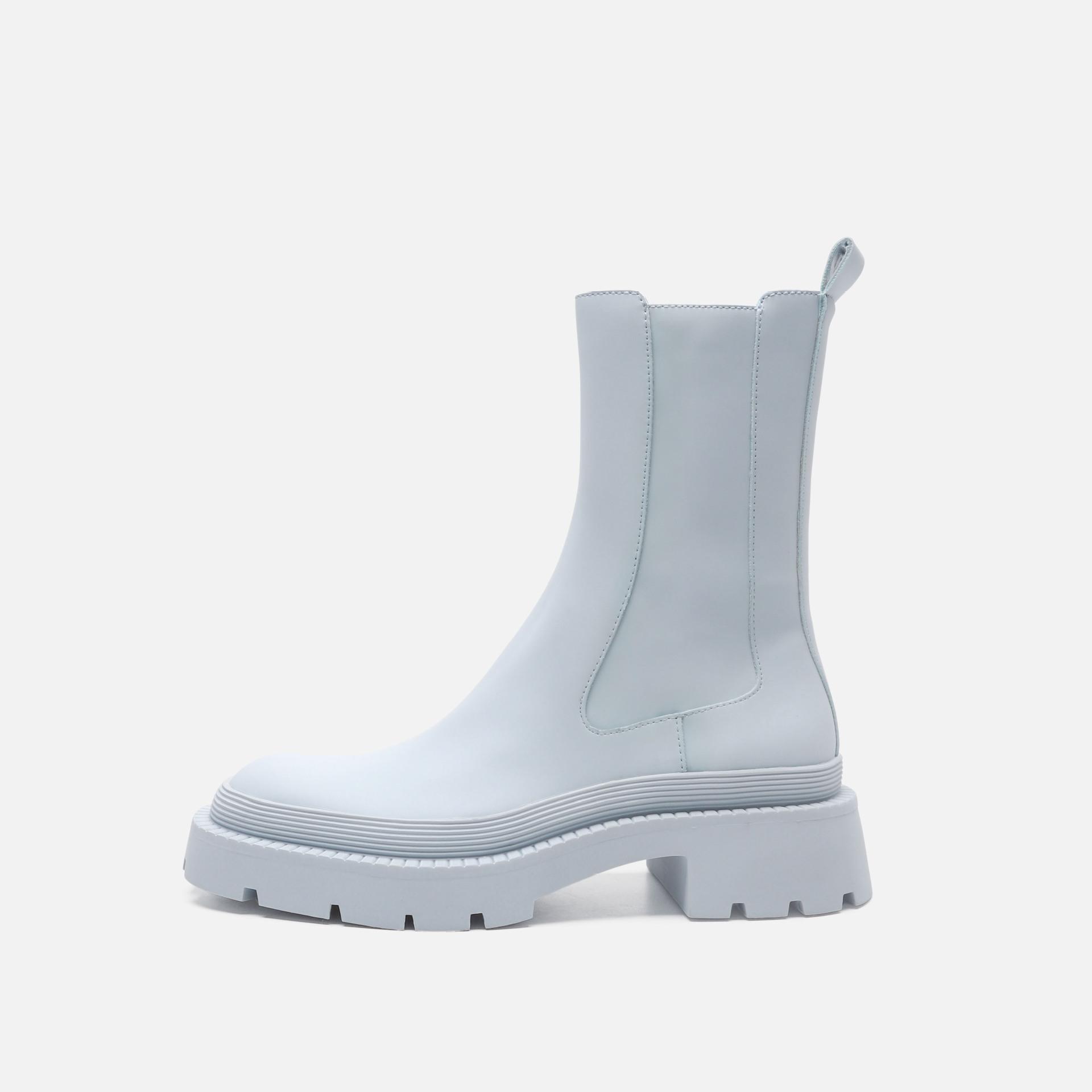 

Ботинки из натуральной кожи для женщин, женские ботильоны на платформе с подкладкой до щиколотки, женские повседневные ботинки на толстой подошве, горячая распродажа 2024 года 39