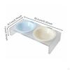 Ceramic Pet Bowl with Simple to Clean Elevated Cat Minimalist Design Acrylic