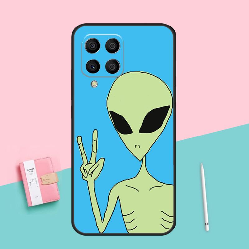 Alien Kawaii Art For Samsung Galaxy M12 M16 M34 M11 M35 M21 M06 M33 M13 M53 M31 M55 M15 M14 M54 M32 M52 Case