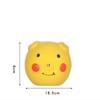 Latex Pet  Sounding  Ball  Toy Colorful Cute Cartoon Pig-head Shape Bite-resistant Molar Tooth Cleaning Toys For Medium Large Dogs