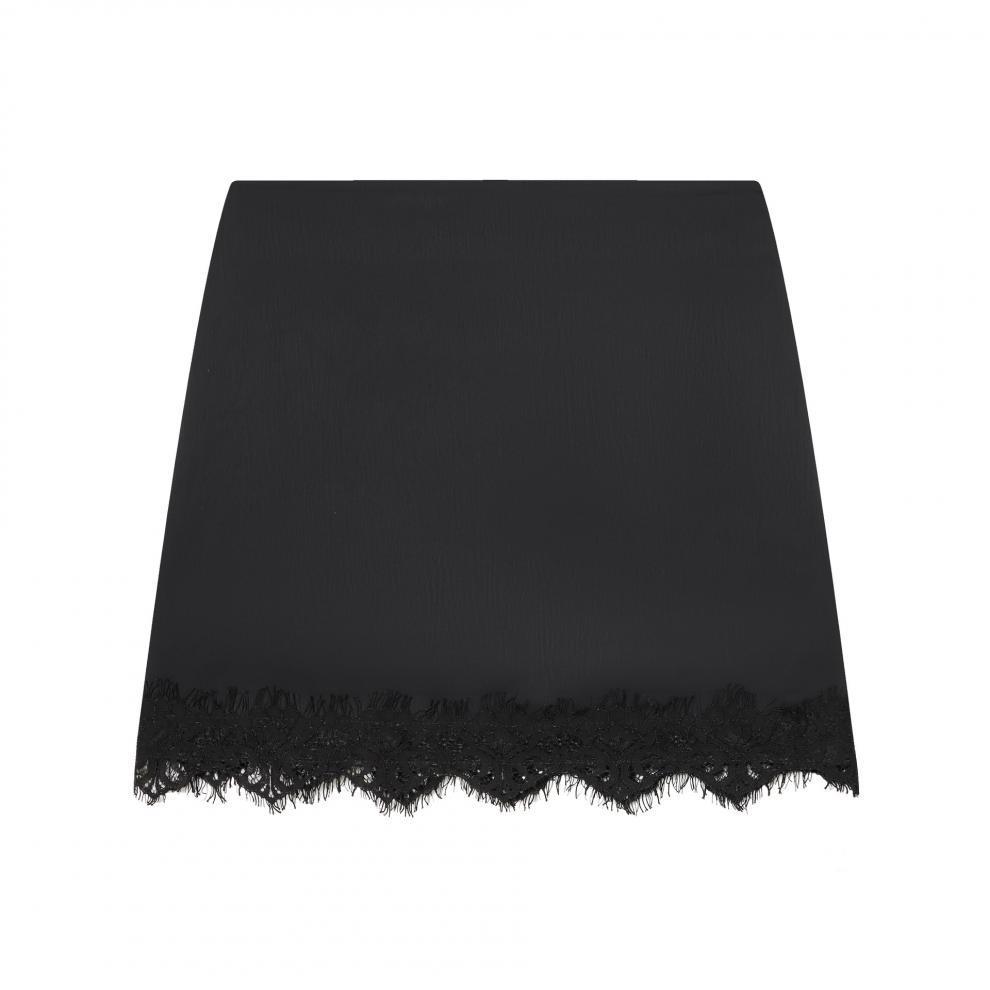 European & American Style Women's Skort with Lace Hem - Versatile Fashion for a Chic Look