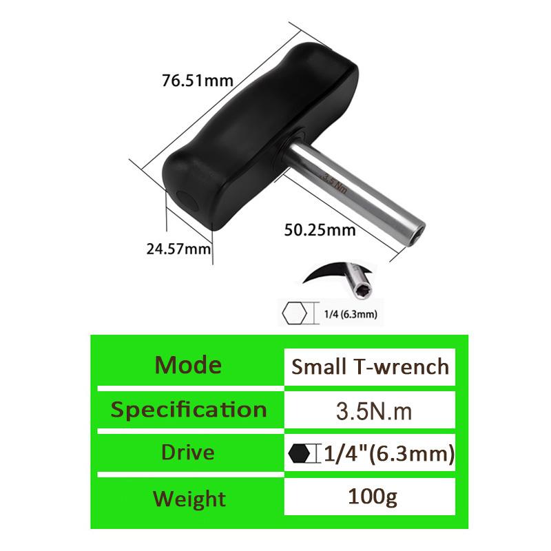 

WISRETEC-Big 1.6-8Nm T-образная рукоятка предустановленный динамометрический ключ отвертка инструмент подходит стандартный 1/4 шестигранный бит быстрый шестигранный ключ