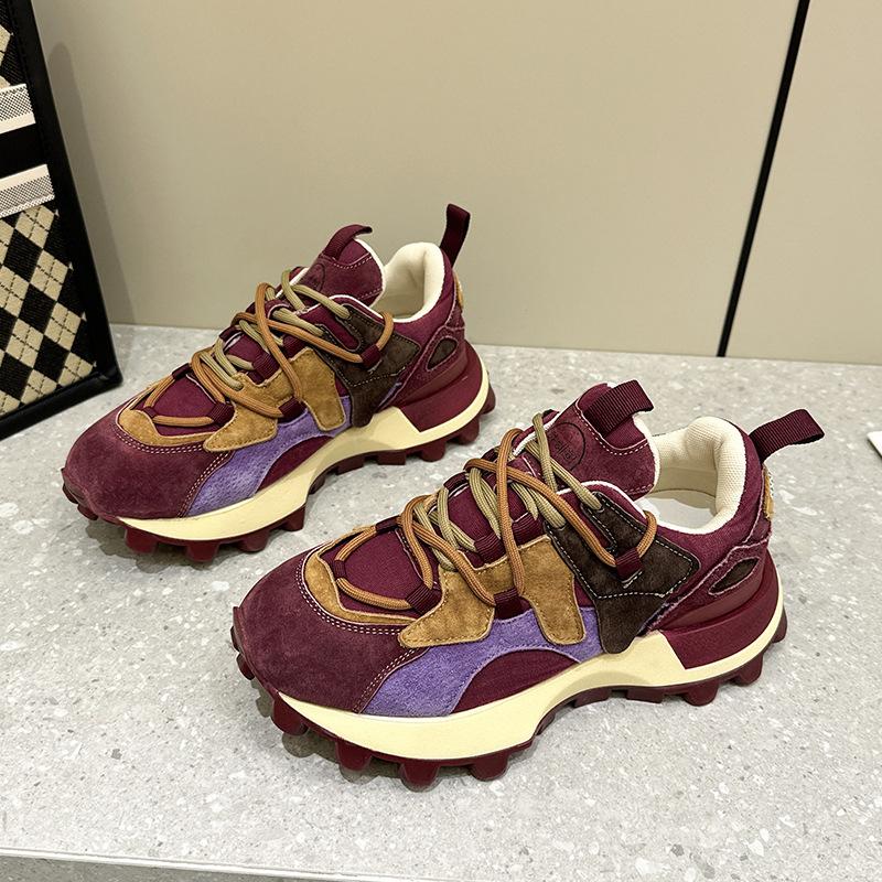 

Новые модные простые туфли на платформе, повседневные дышащие студенческие одинарные туфли, женская мода, универсальные спортивные дышащие белые туфли 40 красный