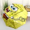 1 ks Spongebob Automatický Otevírací/Zavírací Skládací Deštník, Větruodolná Konstrukce s 8 Žebry, Lehký Cestovní Deštník pro Ženy/Muže, Ideální Dárek 0902053