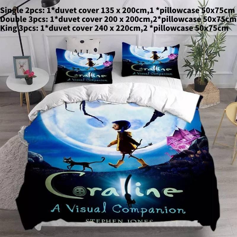 Luxurious 3d Bed Sheet Set With Vibrant Digital Print Soft Polyester Fabric For Queen Size Beds