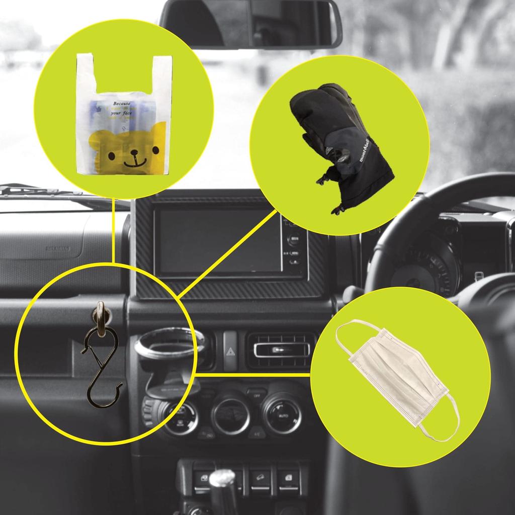 BLOOM SPIRITS Jimny Nomad Sierra JB64 JB74 Accessory Convenience Store Hook Interior Custom Parts Bolt (Eye S-Hook)