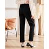 Pa Si Te Mid-Aged Women's Elastic Waist Straight Leg Pants