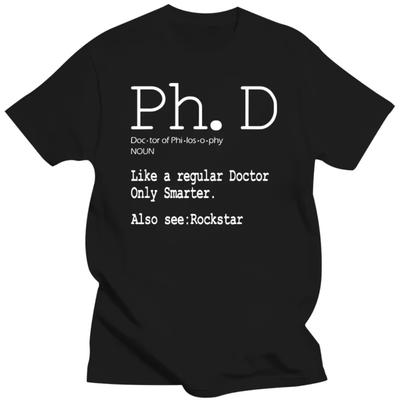 Lustiges PhD-Kandidaten-Tee Definition Abschlussstudent Geschenk T-Shirts Grafik Baumwolle Streetwear Kurzarm Hip Hop T-Shirt Männer