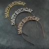 Headbands Happy Birthday Hair Hoop Hairbands Fashion Hair Accessories Rhinestone Girls Kids Women Crowns