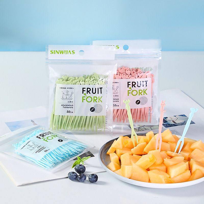 ZISIZ Disposable Fruit Fork and Pick Set