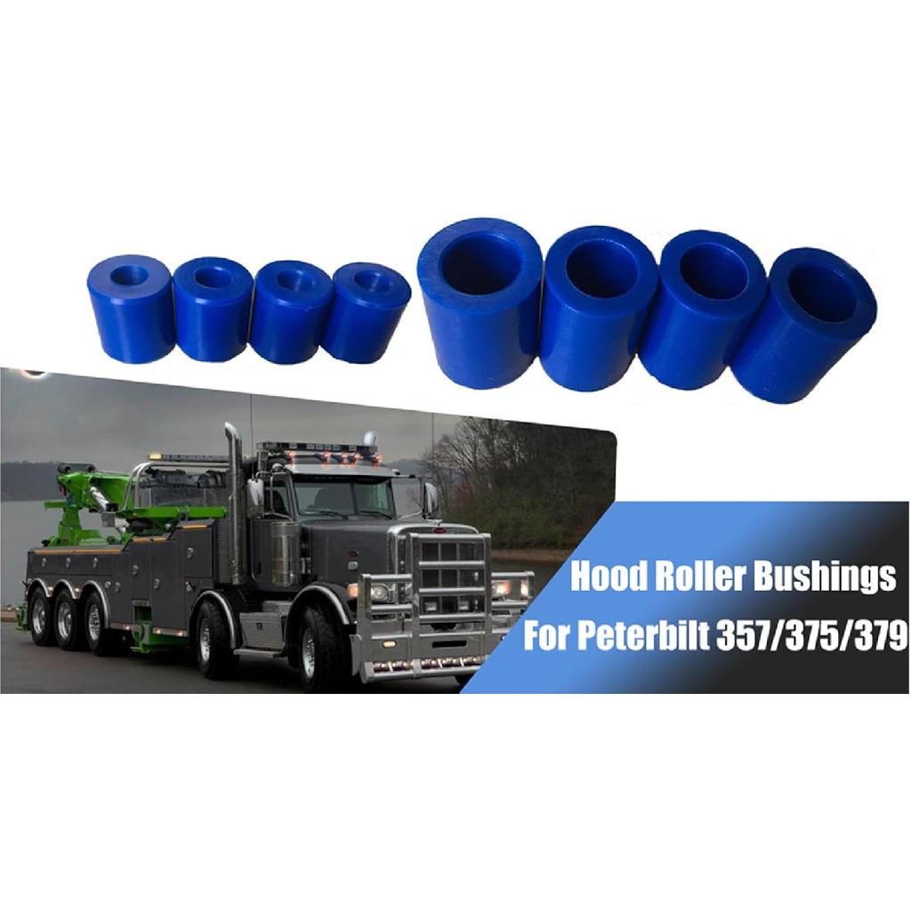 For Peterbilt Hood Roller Bushings Kit Hood Roller Accessories For Peterbilt 357 375 379 Replace 13-04391 13-03593 And 377 With"J" Style Hinges Hood