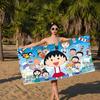Catoon C-Chibi Maruko Chan Anime Beach Swimming Towel Soft Absorbent Washcloth Children's Gifts for Kids Travel Camping Gym