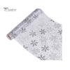 Decorative Table Runner for Events Metallic Foil Runner, Christmas Snowflake Glitter Spider Web Sheer Festive Setting Dinner Mesh Xmas Halloween