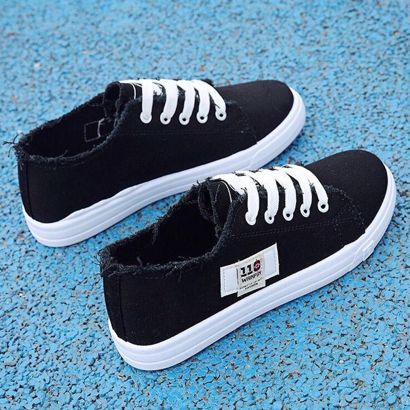 Canvas Shoes Women Korean Version Versatile Flat Shoes Summer Thin Single Shoes Students Fashion Board Shoes