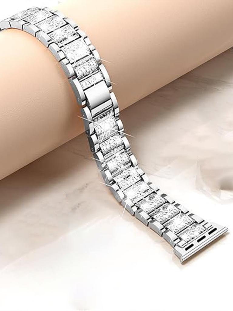 Bling Diamond Strap For Applen Watch Band 38mm 40mm 41mm 42mm 44mm 45mm 49mmS10 42mm46mm  Metal Belt For Iwatch S10 9 8 7 6 5 4 3 2 SE Women Bracelet