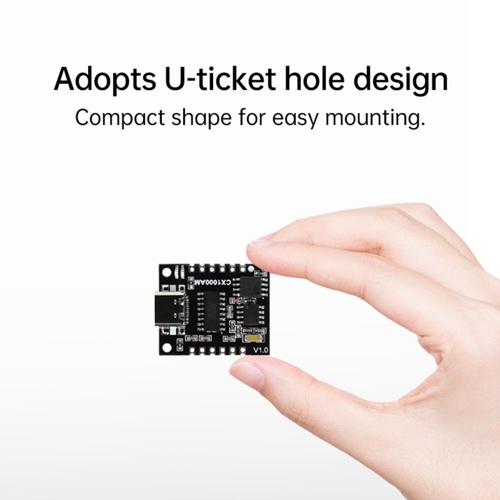 CX1000AM/CX1000BM Serial Port DC 3.3~5.2V MP3 Voice Chip Module 3-5W Speaker Voice Broadcast Custom Audio Module Support TF Card