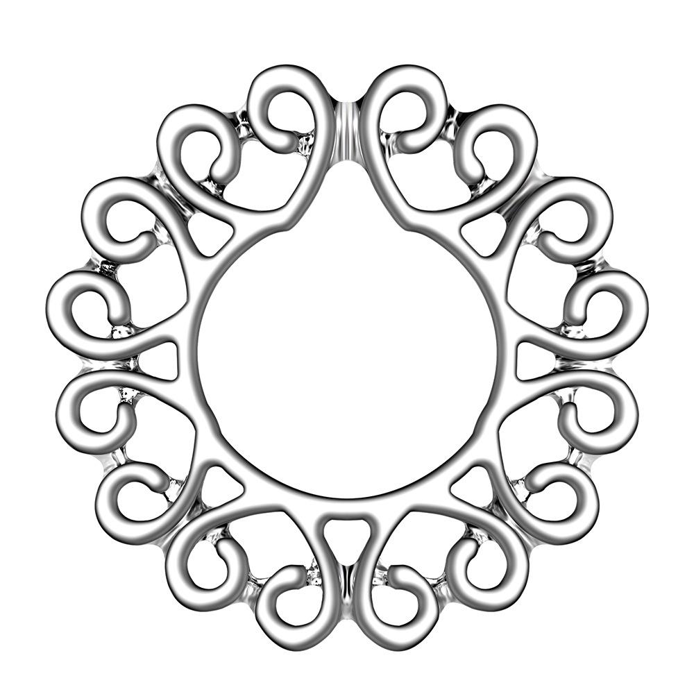 Heart-Shaped Stainless Steel Hollow Nipple Studs with Anti-Diamond Design