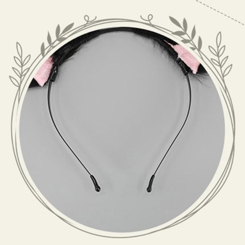 Adult Kids Cute Cosplay Anime Role Ears Shape Headband Plush Hair Hoop Makeup Photoshooting Christmas Party Headpieces