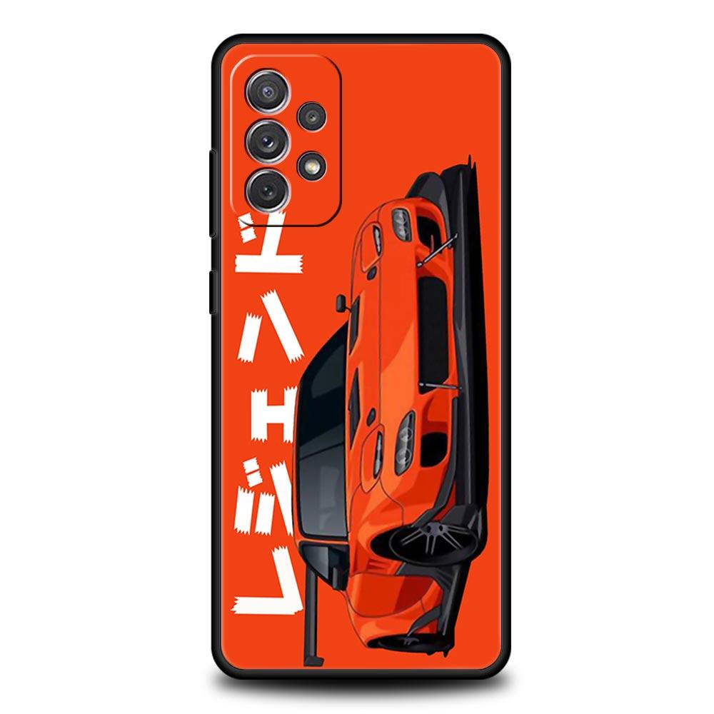 JDM Tokyo Drift Sports Car Phone Case For Samsung A51 A71 A21S A12 A11 A31 A41 A01 A03s A52 A32 A22 A13 A23 A33 A53 A73 5G Cover