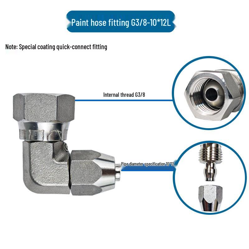 304 Stainless Steel Universal Quick-Connect Pipe Fittings for Spray Gun Equipment