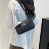 Women's Fashi Solid Color Versatile New Arrival Commuter Date Single Shoulder Bag Crescent Bag with Bow Decorati