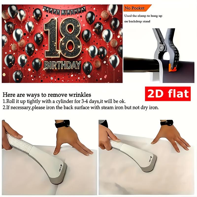 2D Plane - 2D Plane - A 2D plane banner designed to celebrate 18th birthday, made of luxurious polyester fiber