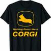 Nothing Runs Like A Corgi Funny Corgi Dog Lovers Gift T Shirt New 100 Cotton Short Sleeve ONeck Tshirt Casual Mens Top
