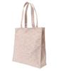 Maison de Fleur Women's Pink Square Tote Bag with Embroidered Lace Logo