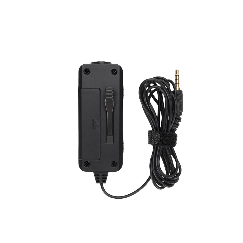 Lavalier Lapel Microphone Plug and Play Microphone Amplifier Clip on Mic with Monitoring Headphones for Video Recording