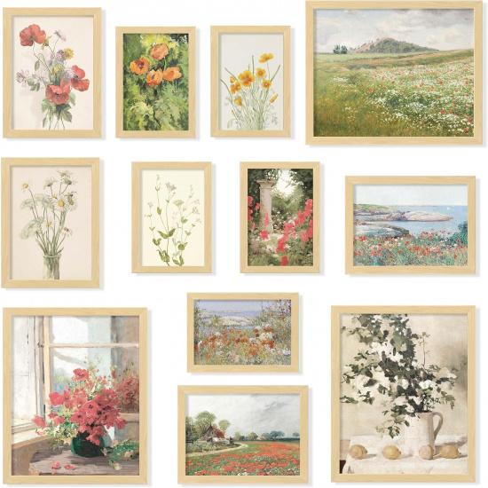 97 Decor Floral Wall Art - Vintage Floral Prints for Wall Decor, Flower Poster for Room Aesthetic Vintage Prints, French Garden Painting Spring