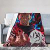 Ryomen Sukuna Jujutsu Kaisen Super Warm Blanket Students Plush Throw Blanket Fluffy Outdoor Flannel Bedspread Sofa Bed Cover