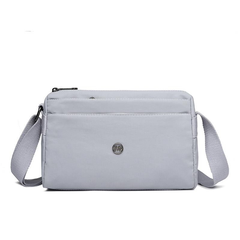 Crossbody Bag Women's Shoulder Small Bag Lightweight Horizontal Multi-Layer Pocket Nylon Bag Mother Bag