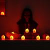 Halloween Skull & Skeleton Lantern Pumpkin Candle Holder