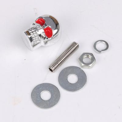 2Pcs Sturdy Easy-Installation Replacement License Plate Bolts Auto Anti-Theft Frame Screws for Motorcycle