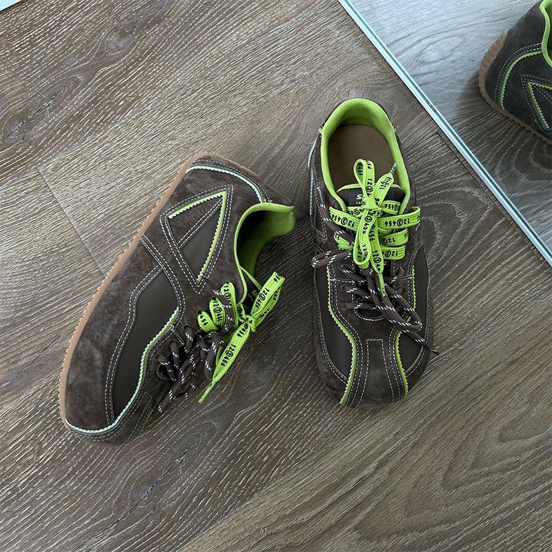 toe cap leather women's autumn new casual versatile sports shoes women's