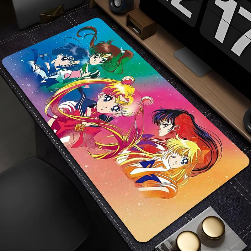 Mouse Pad Kawaii Anime Keyboard Pad SSailor Moons Large Extended Desk Mat Computer Gaming Accessories AntiFray Gamer Mousepad