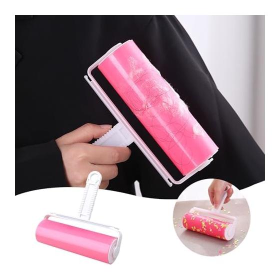[FLYGWIN] Washable and Reusable Adhesive Cleaner, Adhesive Roller Type, for Carpets, Futons, and Bedding, Hair Removal Tool, Pet Hair Removal,