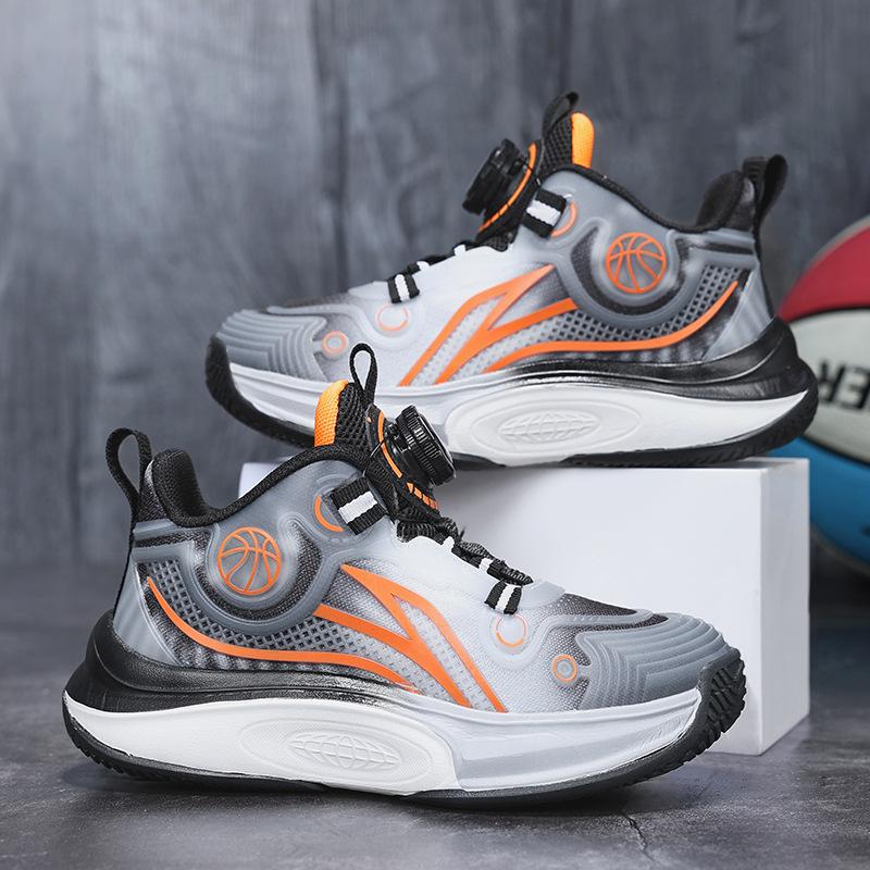 

Кроссовки для мальчиков, весна и осень 2025, новые детские спортивные туфли с вращающейся пряжкой, весенне-осенние кроссовки для мальчиков среднего и старшего возраста 40