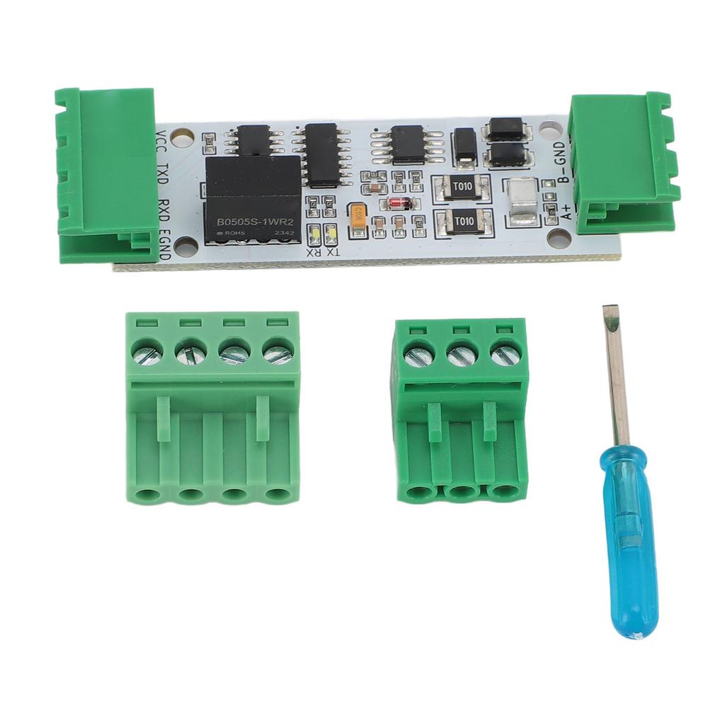 TTL to RS485 Converter Module 5V Industrial Serial Port UART to 485 Adapter Module On Board TVS with Indicator Light
