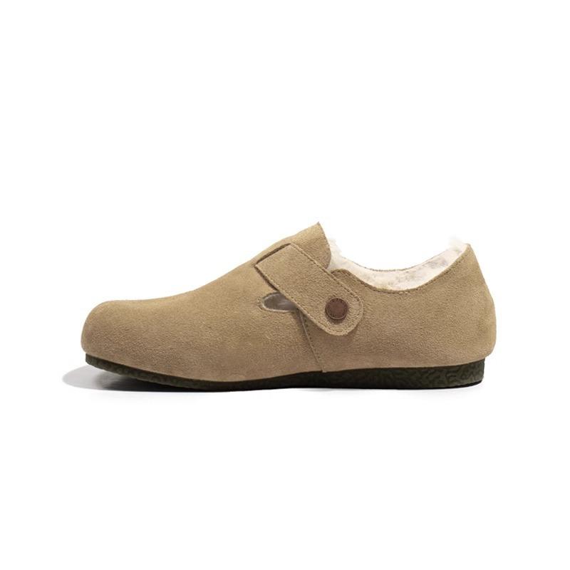 Autumn and Winter New Velvet Fashion Retro Platform Women's Single Shoes Versatile Cotton Shoes